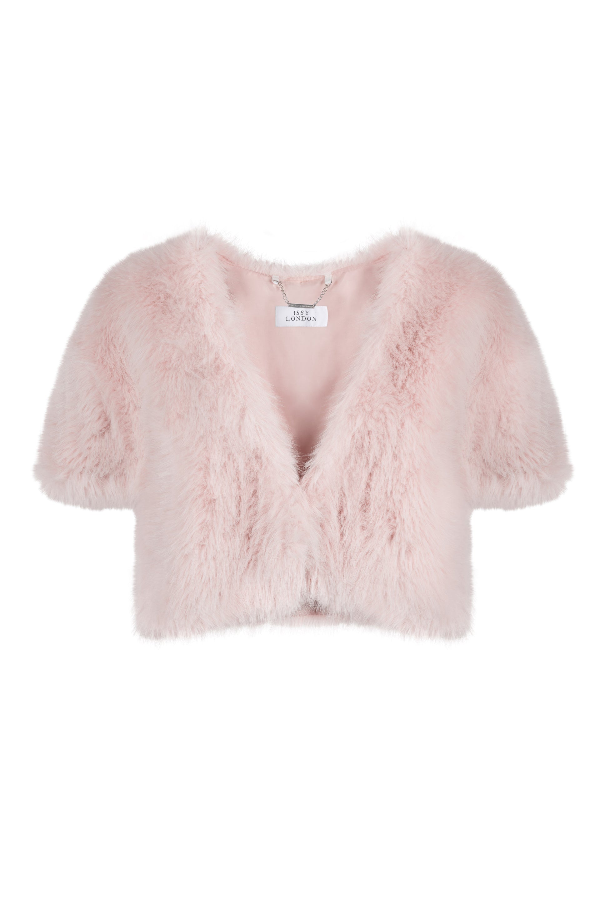 Luis cropped faux feather fur Cape