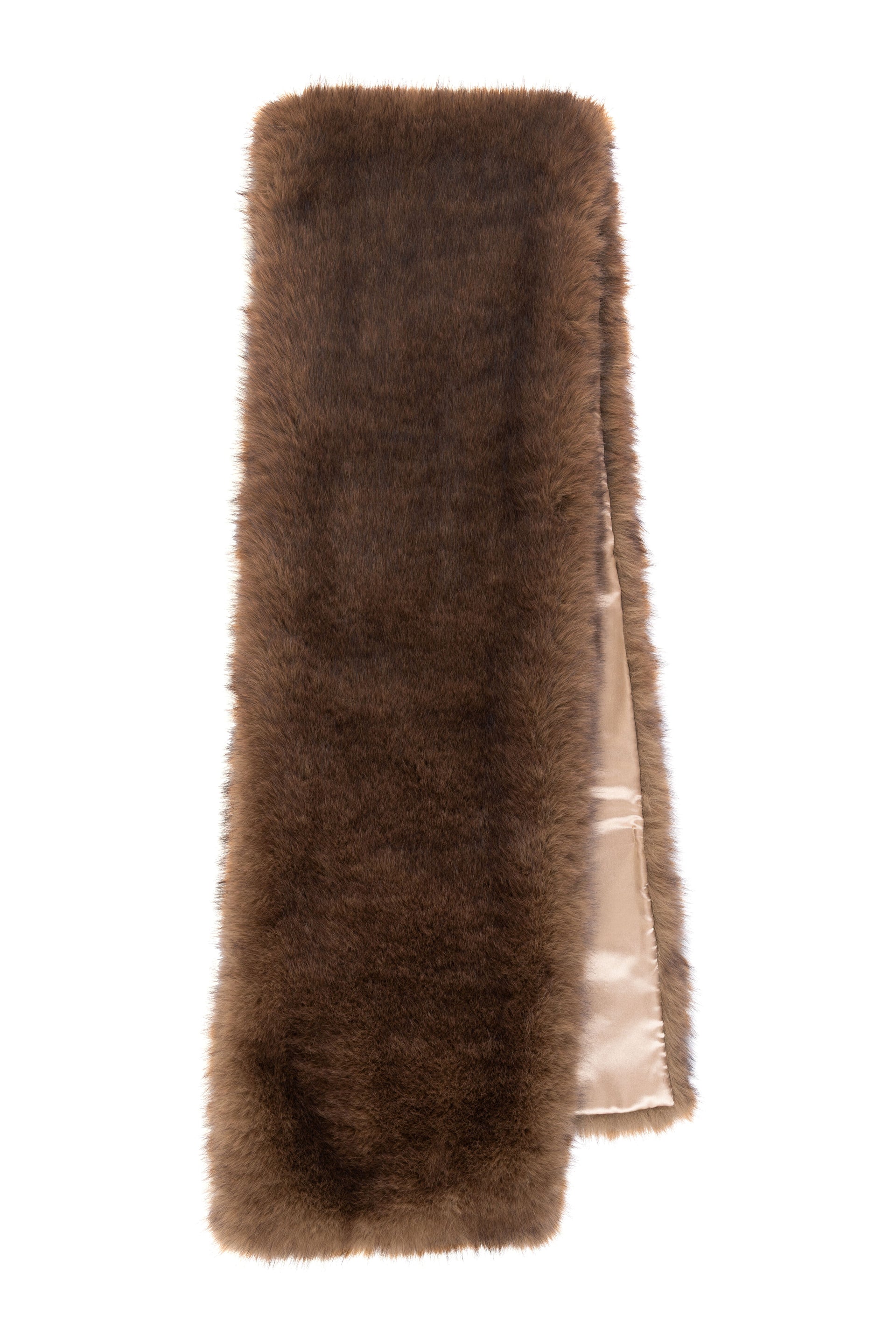 Angelina Luxe Vegan Tipped Faux Fur Scarf Tipping