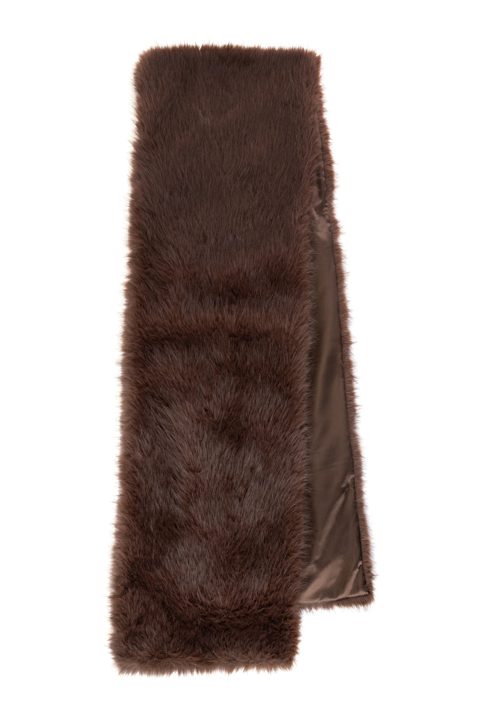 Angelina Luxe Vegan Faux Fur Scarf Solid