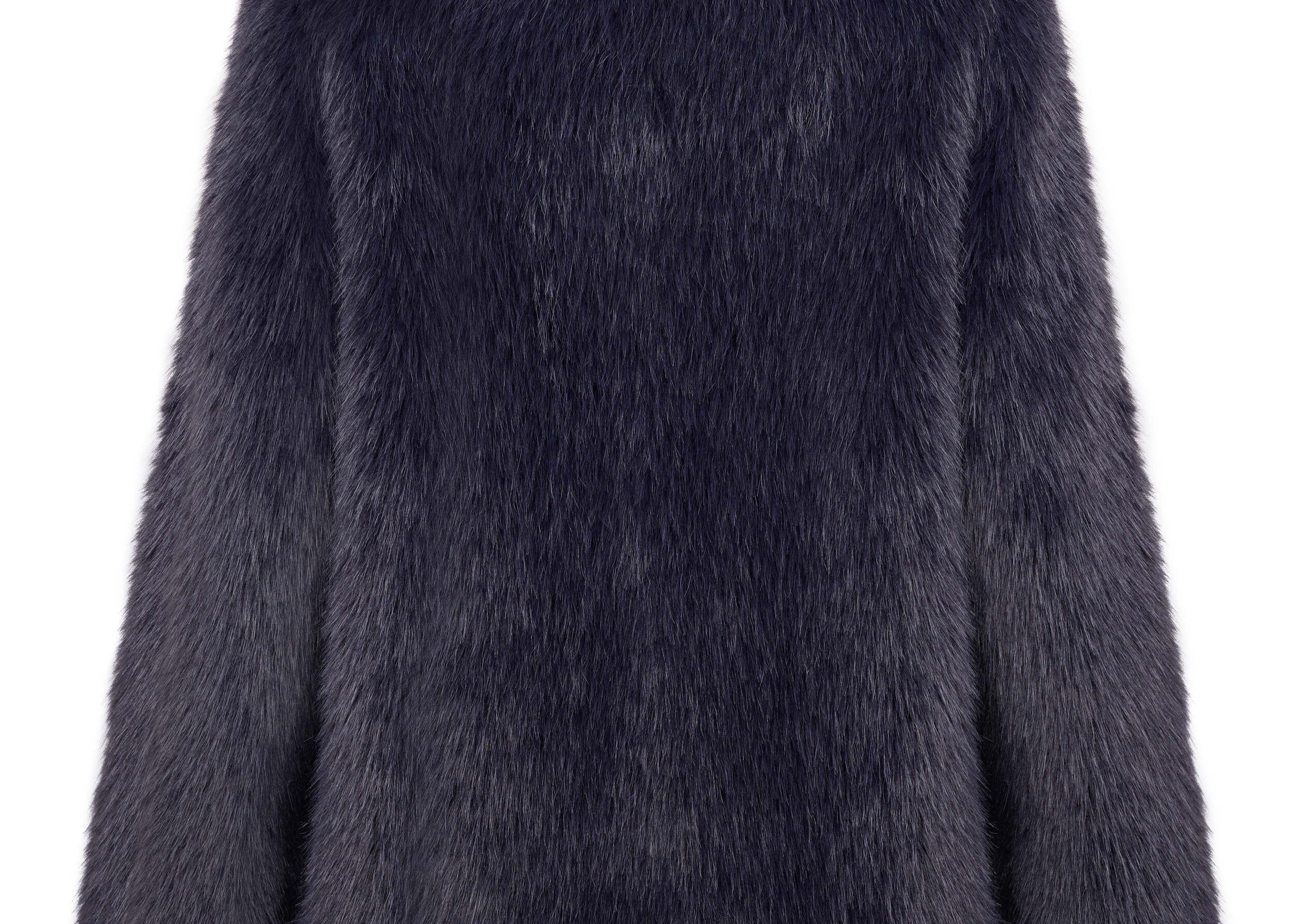 Halle Jacket Luxe Vegan Faux Fur Deep Navy Blue