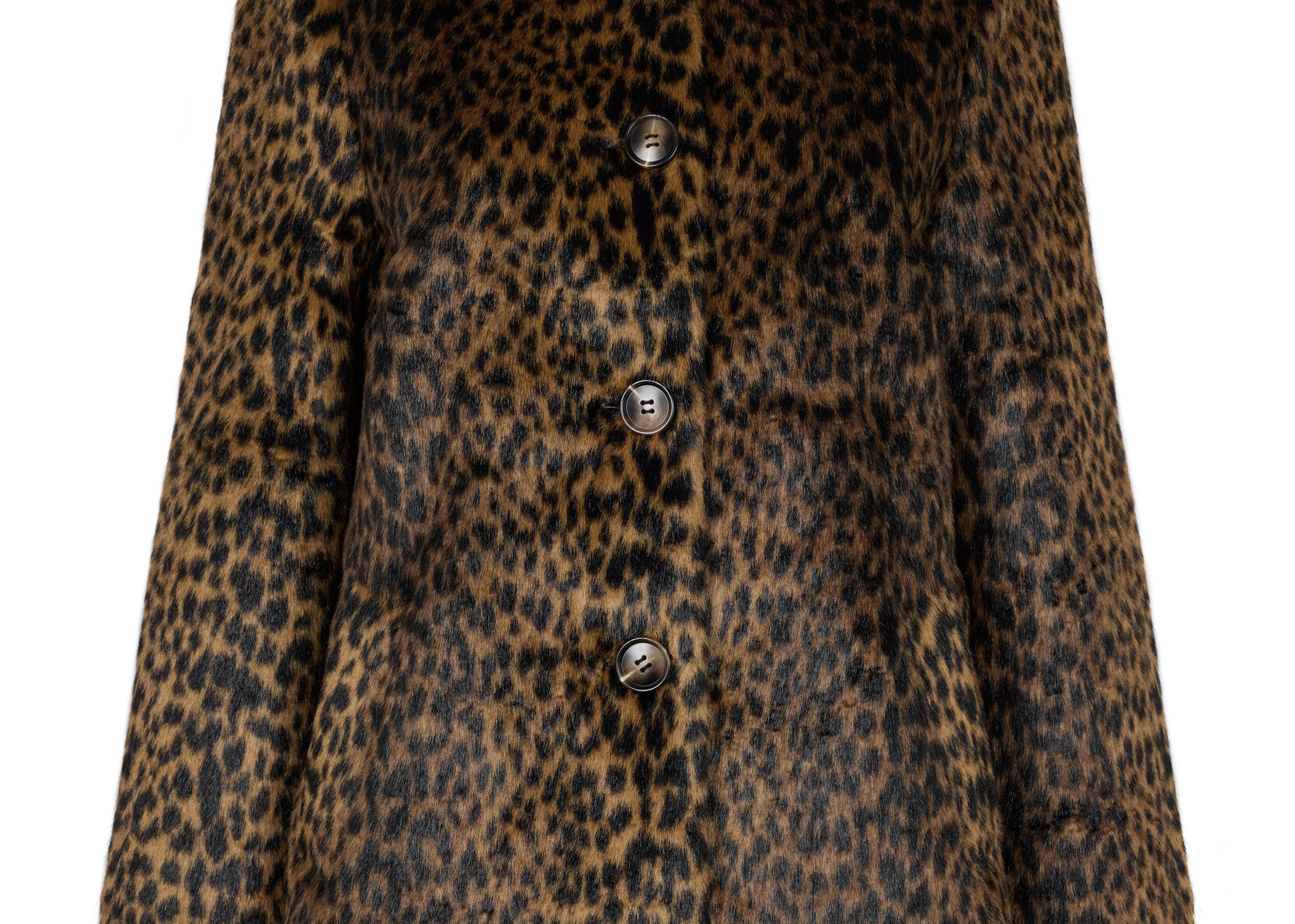 Isla Vegan Faux Fur Jacket Cheetah Brown