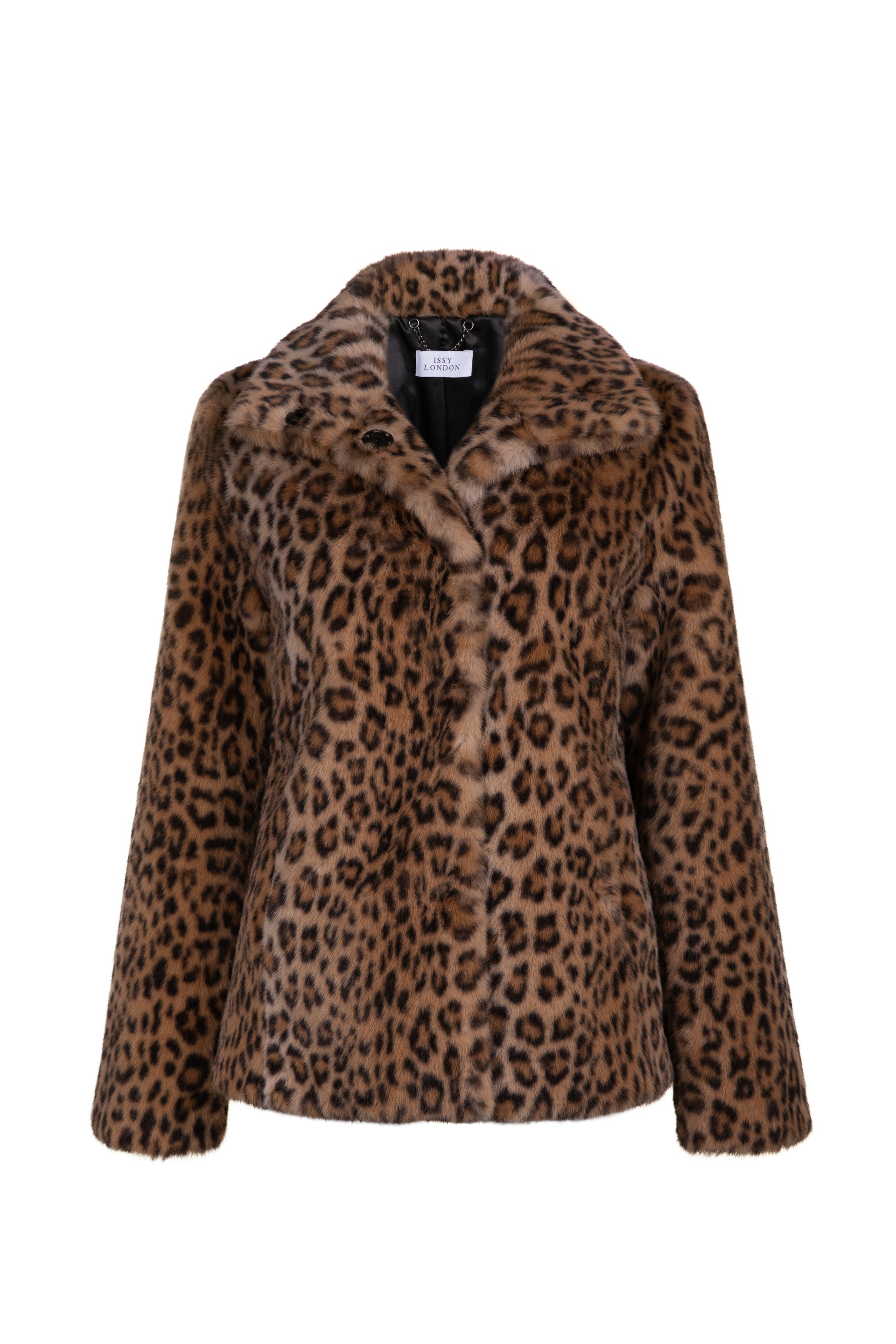 Claudia Luxe Leopard Faux Fur Jacket