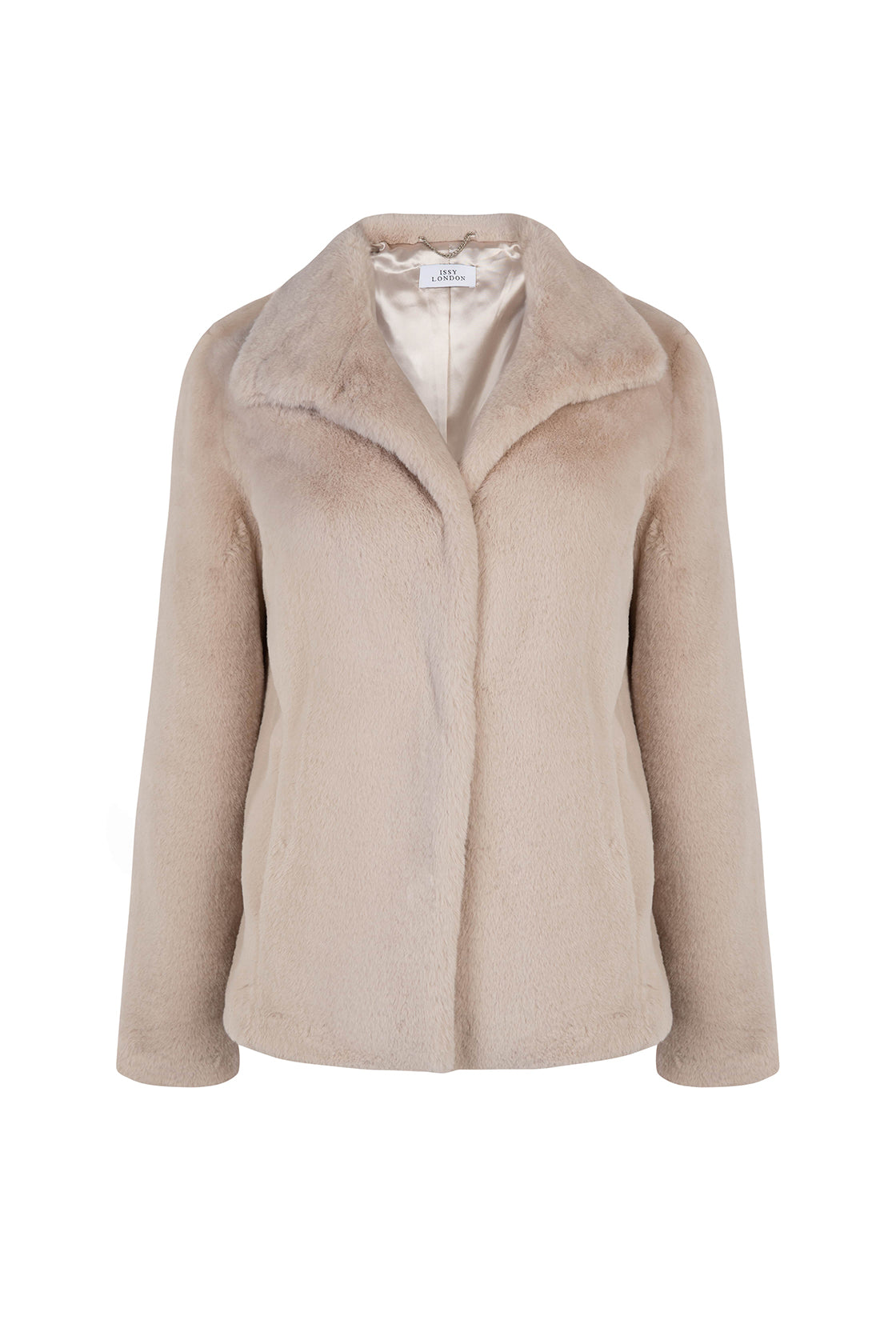 Ava Lighterweight Faux Fur Jacket Pale Blush
