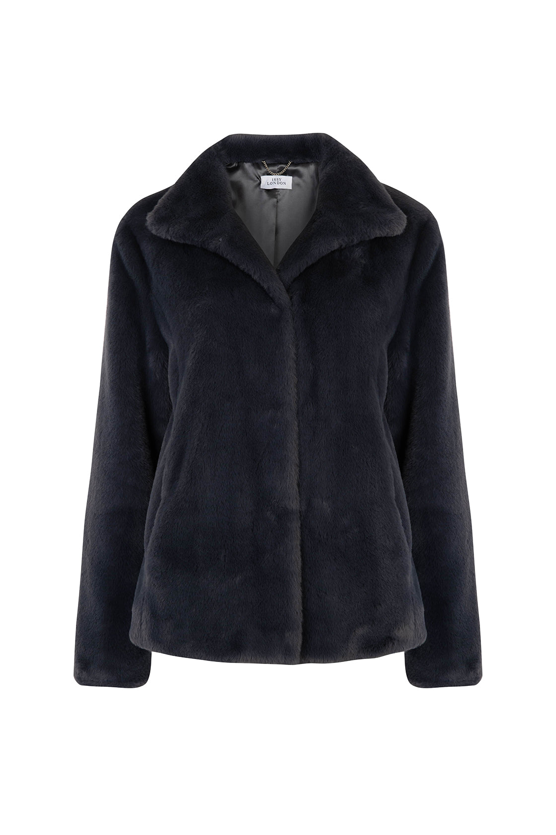 Ava Lighterweight Faux Fur Jacket Slate