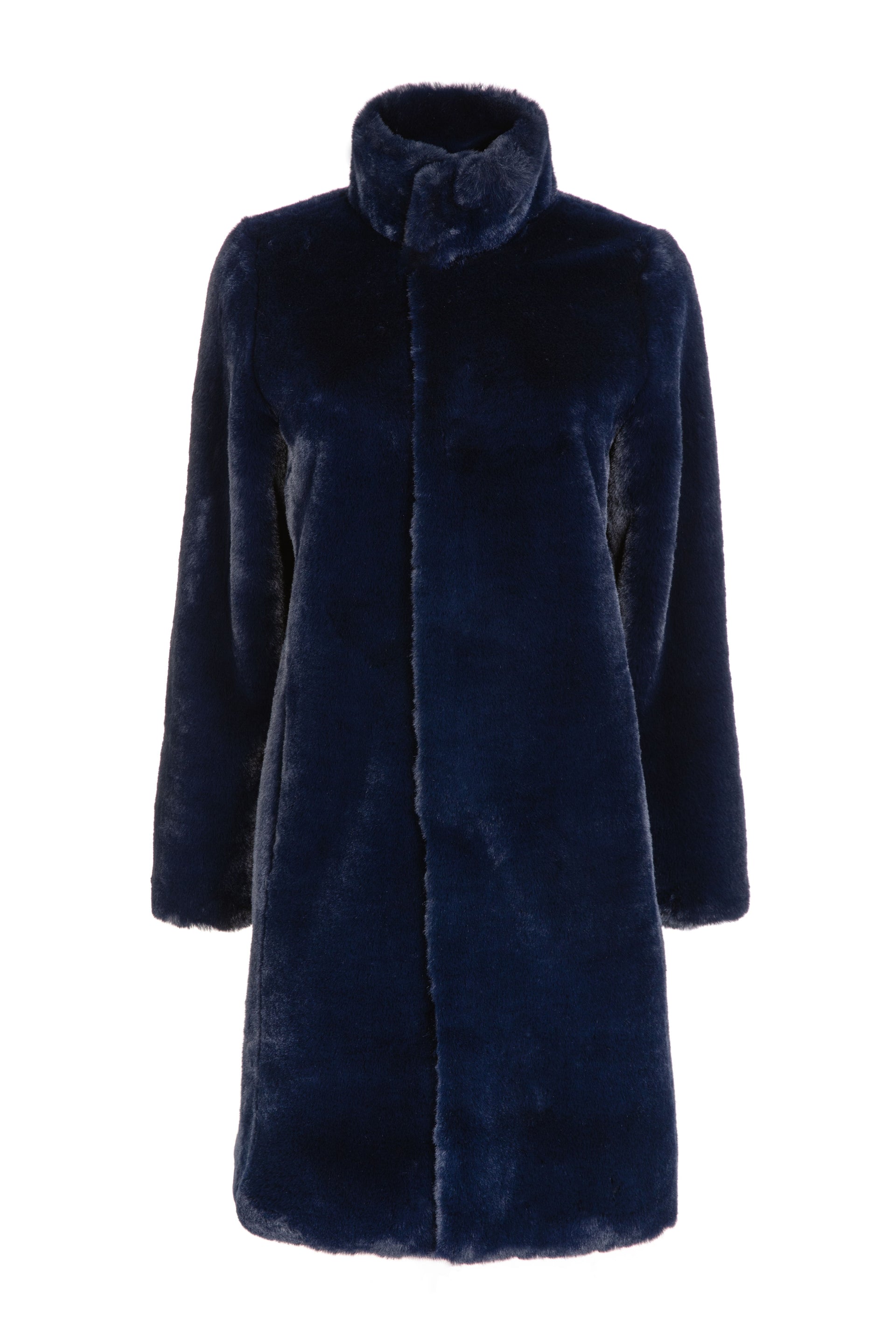 Jackie Faux Fur Shearling Coat Midnight